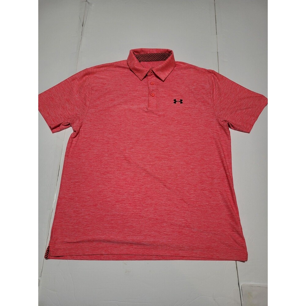 (#18) Under Armour SHORT Sleeve Heat Gear Red Size Men's XL